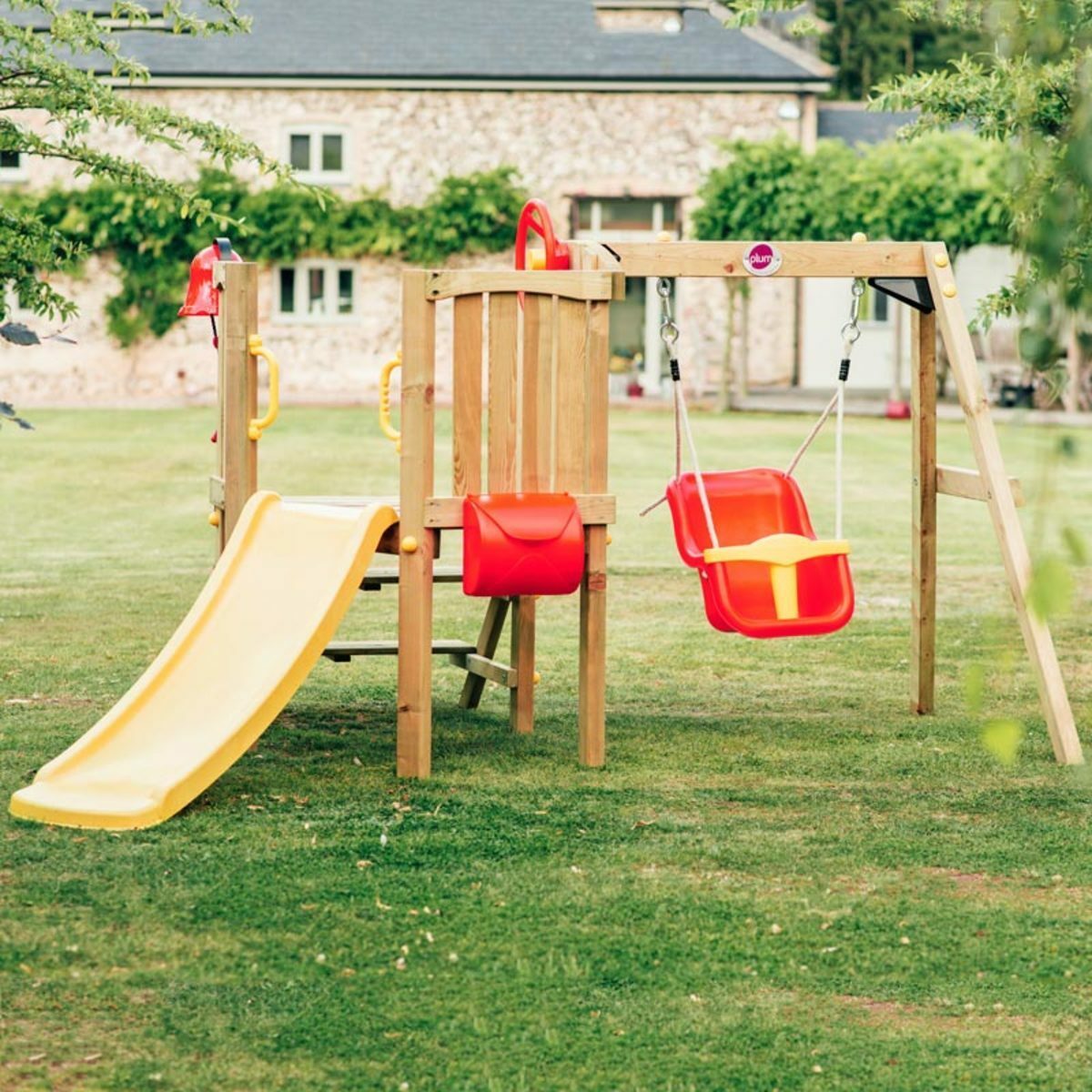 plum climbing cube wooden play centre