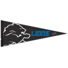 DETROIT LIONS ALTERNATE LOGO PREMIUM QUALITY PENNANT 12"X30" BIG LOGO BANNER