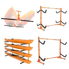 Vevor Kayak Storage Rack Paddle Board Ceiling Rack 24 Storage Canoe Stand