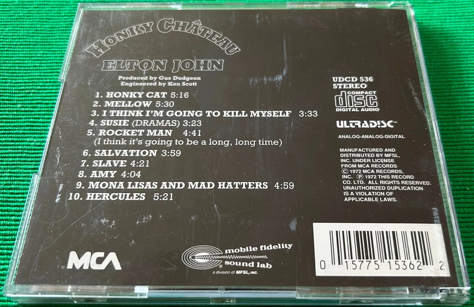 MFSL - Elton John - HONKY CHÂTEAU - rare 24k Gold UDCD 536 - 1990 - Japan - EXC! - Bild 2 von 3