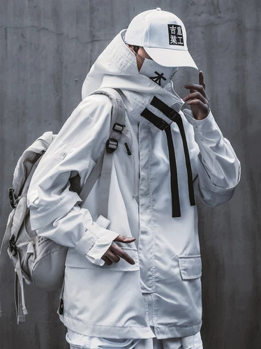 Niepce Techwear Atom Bomb Cyberpunk Windbreaker Urban Hip Hop Hooded Coat Jacket image 5