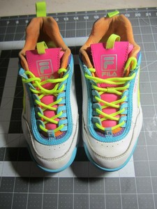 fila pink and yellow