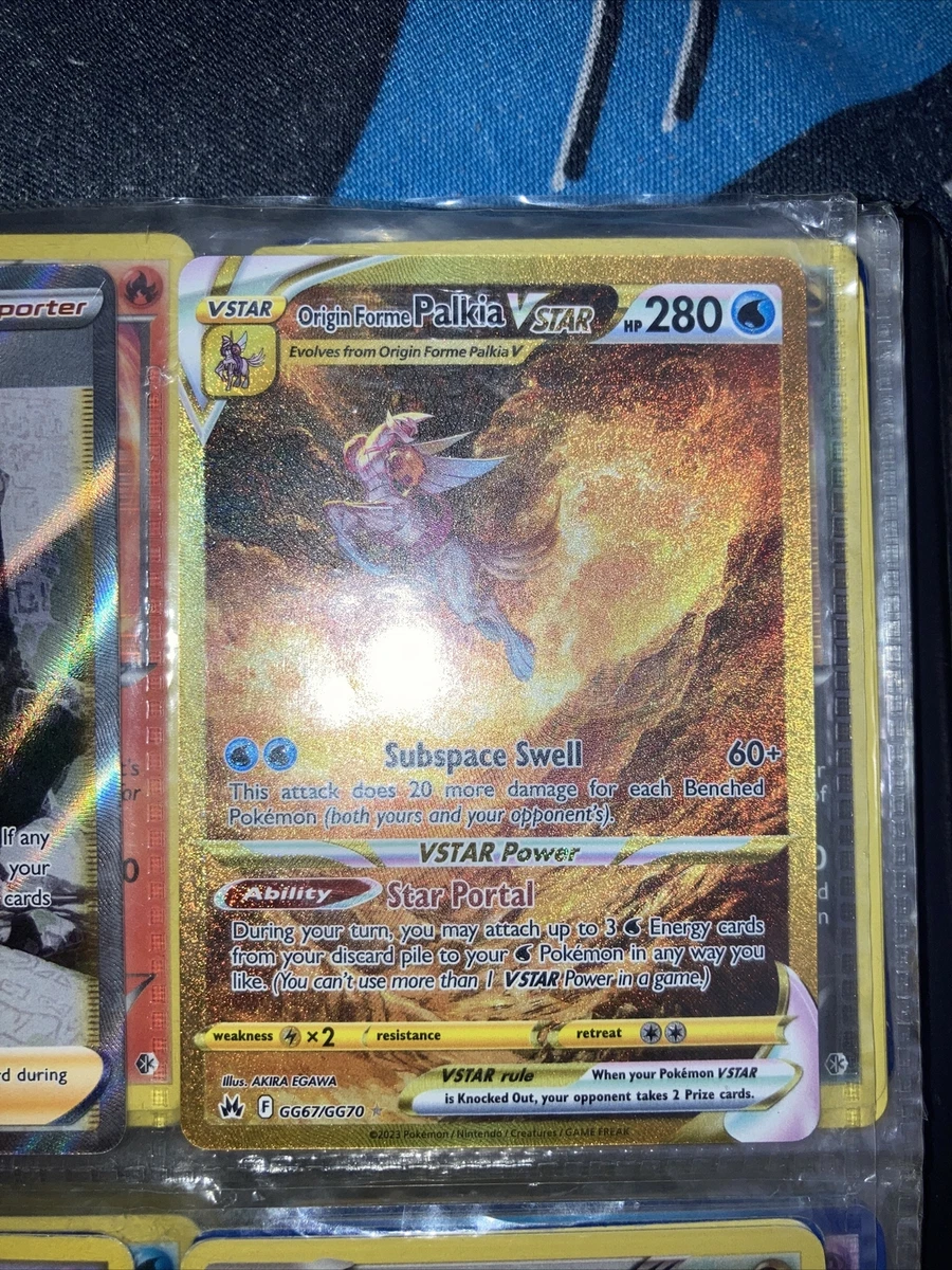 Pokemon - Origin Forme Palkia VSTAR GG67/GG70 - Crown Zenith - Galarian Gallery - Secret Rare - Gold Card