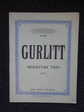 Gurlitt Minature Trio Op. 181 - Piano Trio Augners Edition