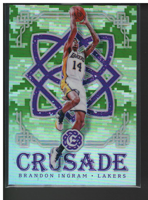 B2424- 2016-17 Panini Excalibur Crusade Camo #92 Brandon Ingram