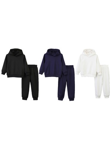 Boys Tracksuit Set Activewear Hooded Sport Suit Kids Sweatshirt Casual Outfits - Picture 6 of 43