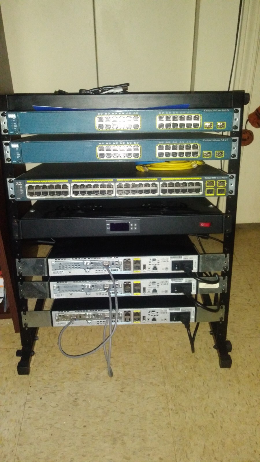 Cisco Routers Rack
