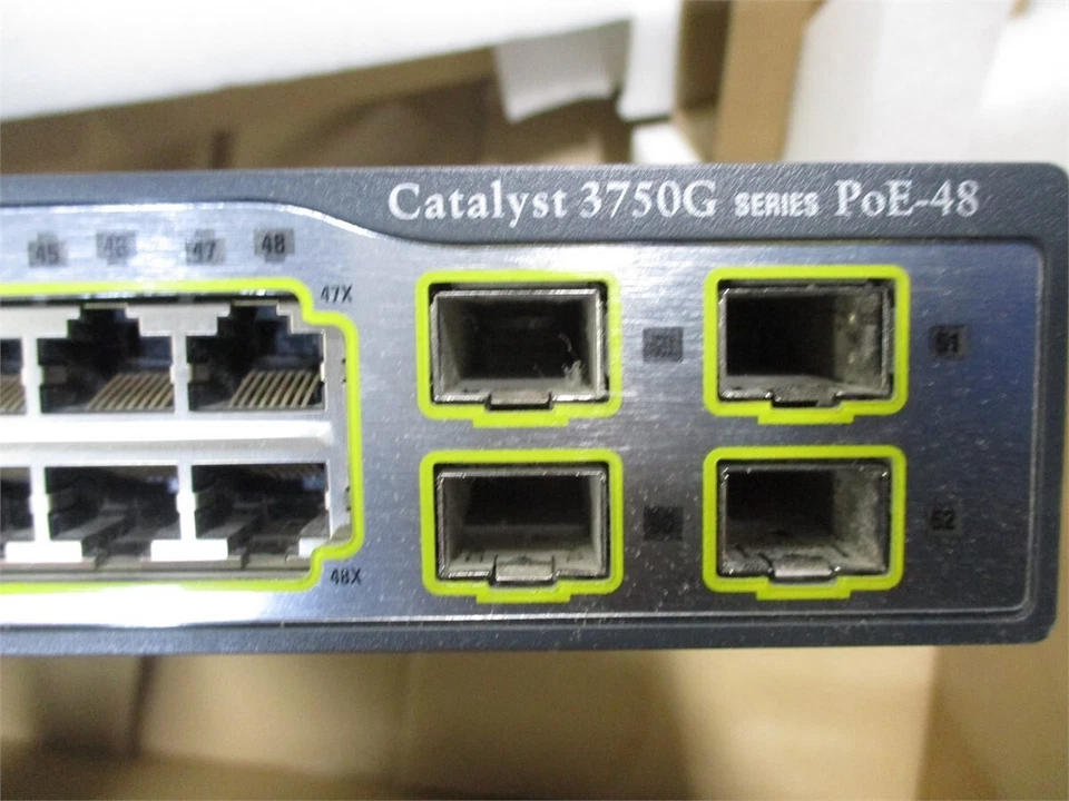 Cisco Catalyst (WS-C3750G-48PS-S) 48 Ports PoE Gigabit Ethernet Switch - Image 3 of 4