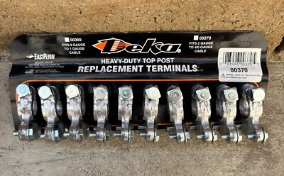 DEKA 10 pcs Heavy-Duty Top Post Battery Terminal Set 00370 Universal Car Truck