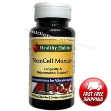 StemCell Maxum Healthy Habits Plant-Based Age-Defying Support Supplement New