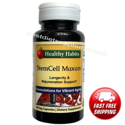 Maxcell Supplement StemCell Maxum Healthy Habits Plant-Based Age-Defying Support ...