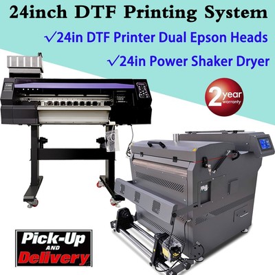 24inch DTF Printing System DTF Printer with DTF Powder Shaking Dryer + GIFT