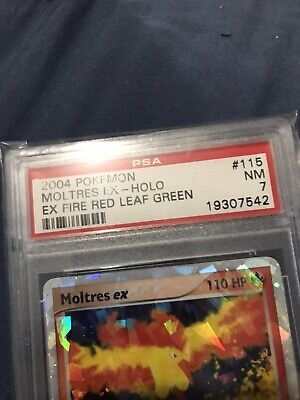 PSA 9 2004 Fire Red & Leaf Green Moltres ex 115/112 HOLO Pokemon Card