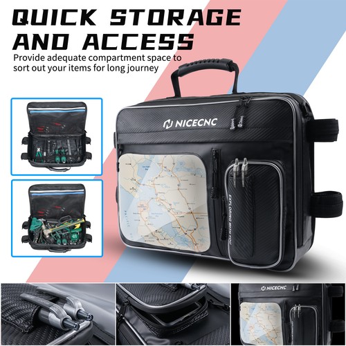 UTV Overhead Storage Bag Roof Storage Bag For Can Am Maverick X3 2017-2023 - Picture 4 of 9