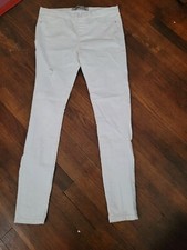 denimCo. Jeans Modern Skinny White Women's 8 Zipper Accents
