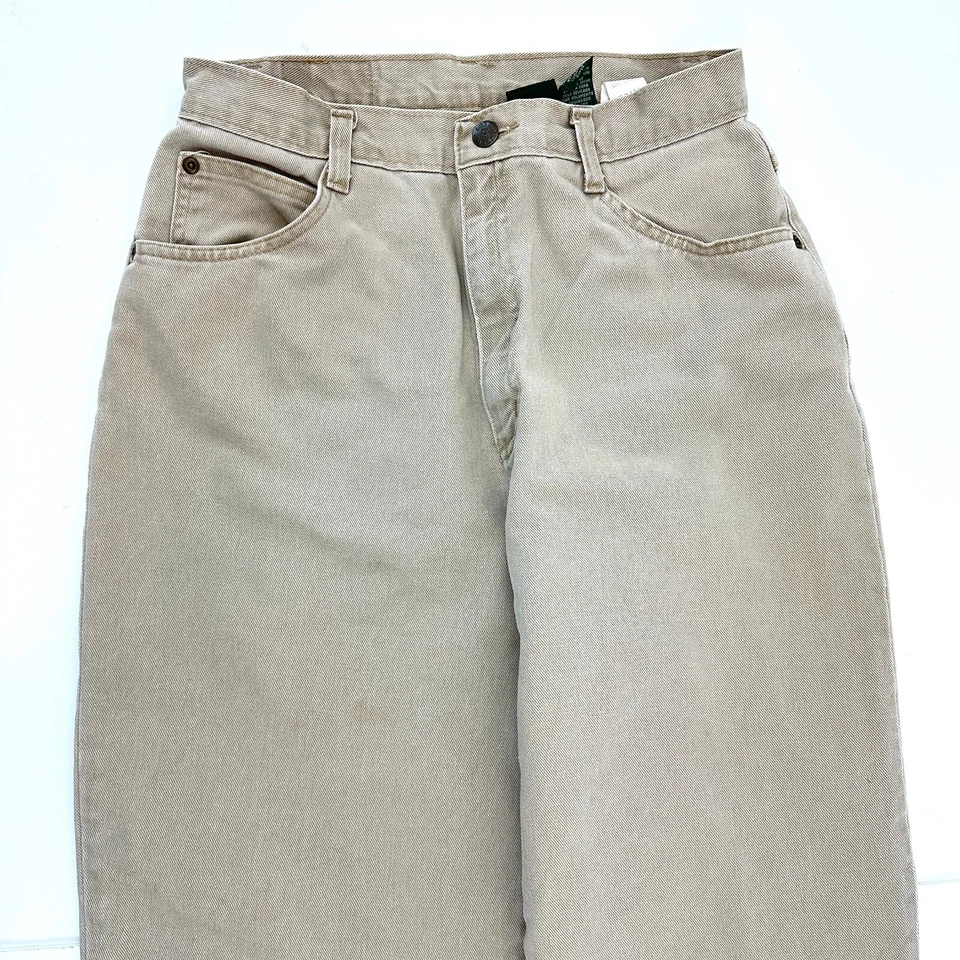 Vaqueros Hunt Club de pierna recta para mujer talla 12 beige denim Foto 2 de 4