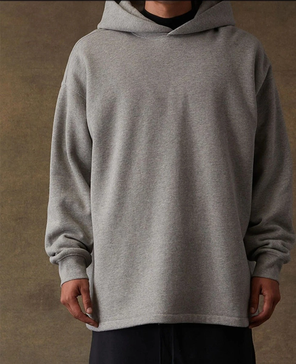 FOG - Fear Of God Essentials Gray Logo Pullover Hoodie, PacSun