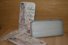 iPhone XR TPU Case Bling Paris Glitters White 3D Combination Color 