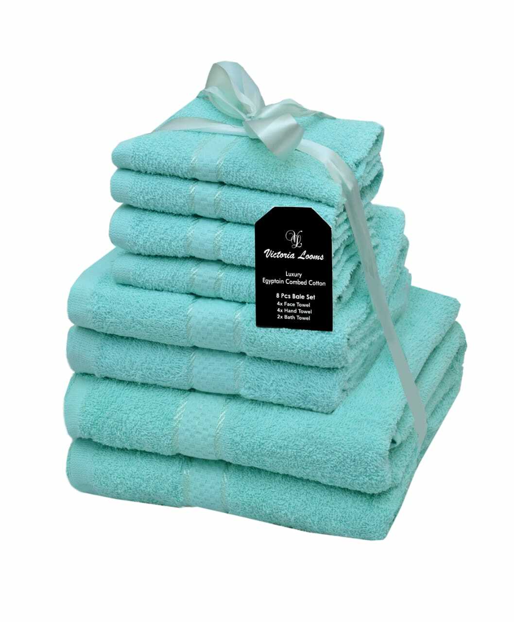 8 PIECE TOWELS BALE GIFT SET SOFT BATH HAND FACE TOWEL LUXURY COTTON ...