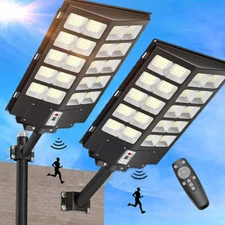 8000W 1000000LM Commercial LED Solar Street Light Dusk to Dawn Road Area Lights