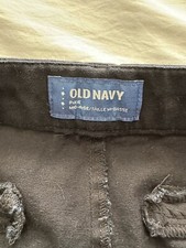 Old Navy Pixie Mid Rise Black Pants 8 Regular