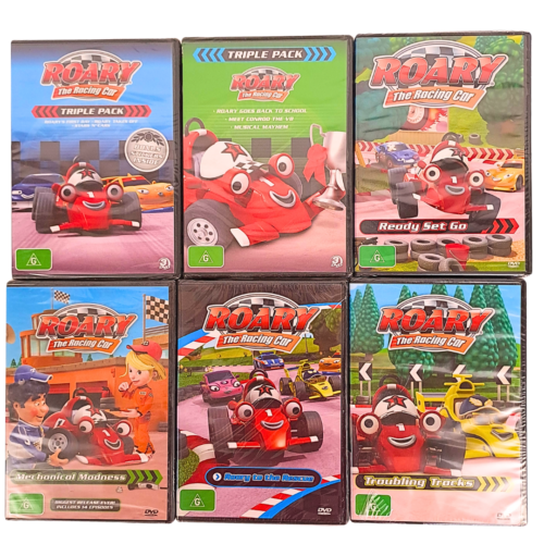 Roary The Racing Car - 6 DVD Set- 10 Discs - Region 4 - New & Sealed Cartoon - Picture 1 of 8