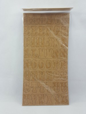 Tim Holtz Idea-ology Kraft Resistance Chipboard 98 Letters And Digits Alphabet