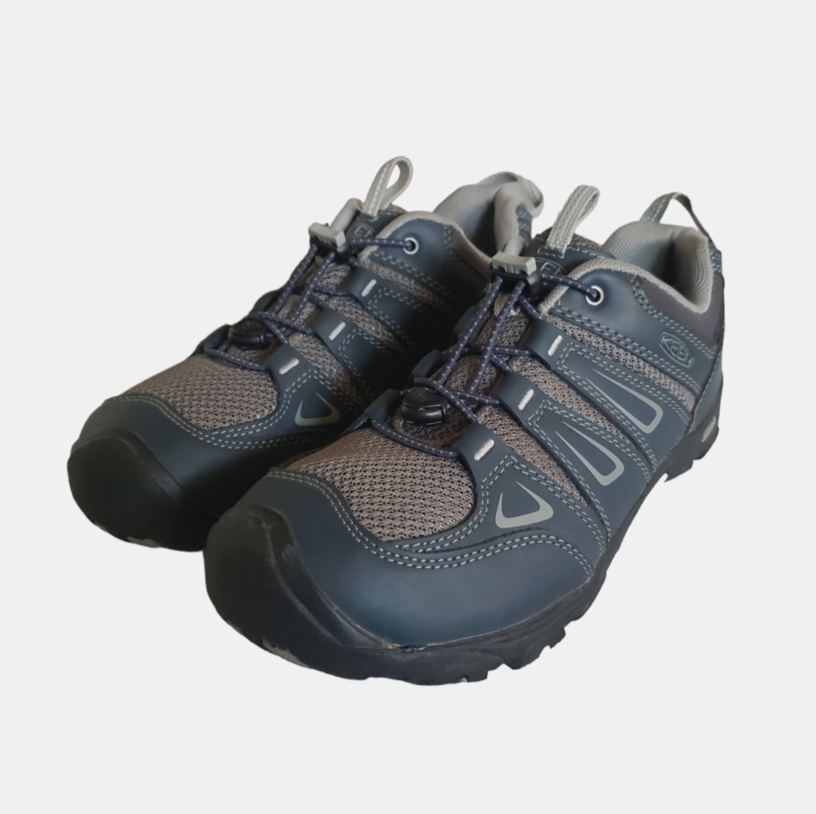 SAOLA Scarpe da trekking Keen Oakridge taglia 6 grigio notte blu navy slip on 1015192