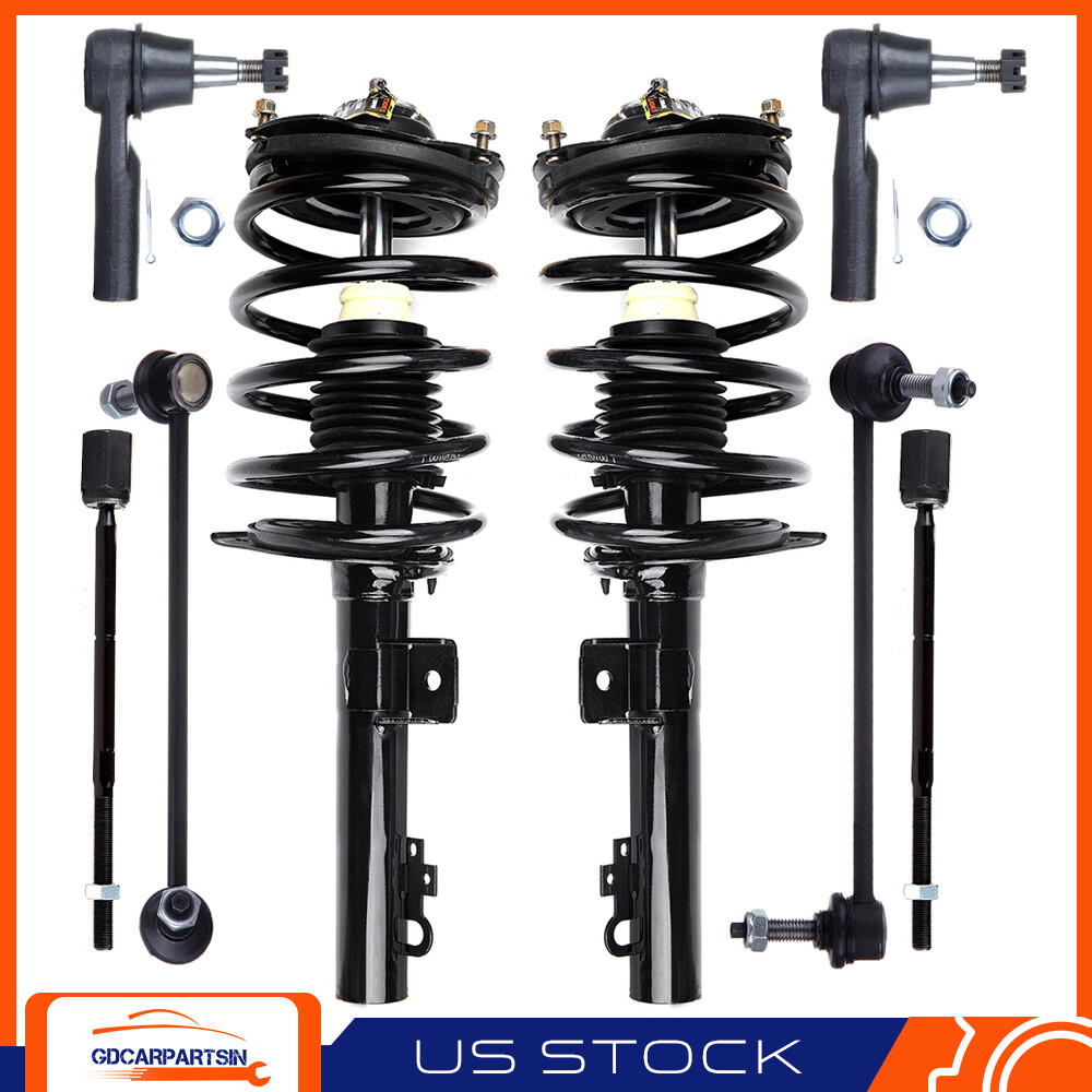 1996-2007 Ford Taurus Mercury Sable Front Struts Sway Bar Tie Rods Assembly