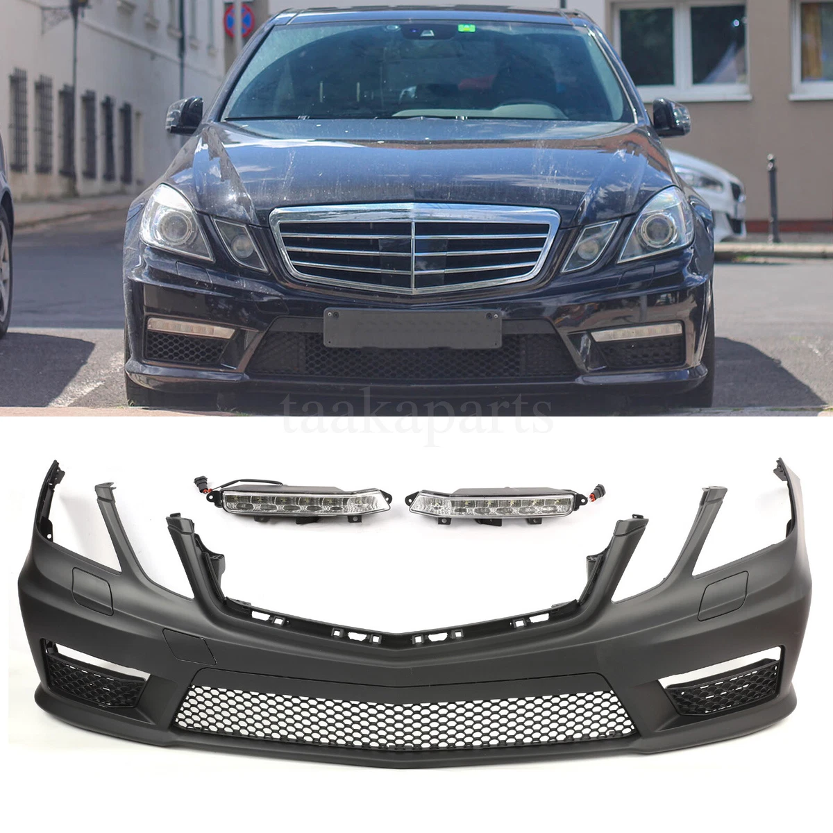 Mercedes e class sale front bumper parts