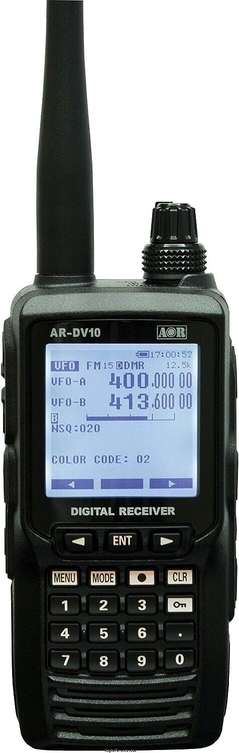 AOR AR-DV10 Digital Handy Receiver 100KHz-1300MHz SDR Digital Receiver Black