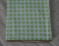 Swaddle Designs Baby Blanket Green White Polka Dot Circle Star Flannel Brown