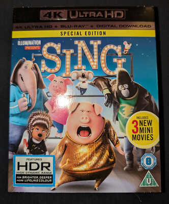 Sing | DEUTSCH | Dolby ATMOS | Zustand: NEU | 4K Ultra HD + Blu-ray