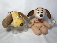 80s Vintage Tara Toys Kennel Kuddlees Puppy Plush Dog AND Holiday Inn Hound
