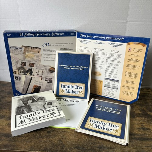 Broderbund Family Tree Maker Version 7 Deluxe 15 CD Set Win 95/98 Discs & Book - Picture 3 of 16