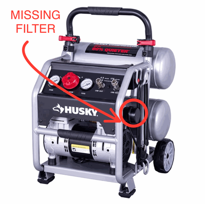 #ad #ad Husky 4.5 Gal. 175 PSI Portable Electric Oil Free Air Compressor w Rubber Wheels $179.95