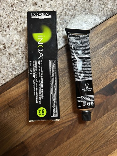 L'OREAL INOA AMMONIA-FREE PERMANENT HAIR COLOR 2.1 OZ 7.3 & 8.3 & 7.57
