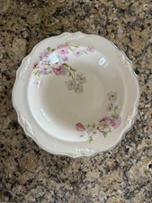 Homer Laughlin Virginia Rose 8.25 inch Rimmed Soup Salad Bowl