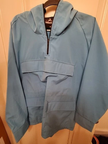 Vintage WHITE STAG JACKET Color: Sky Blue men size Medium pull over Windbreaker image 4