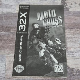 Moto Cross Championship Sega 32x - Game And Manual - Authentic Tested Working 