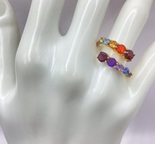 STS 925 Sterling Wickelring bunte Edelsteine ...