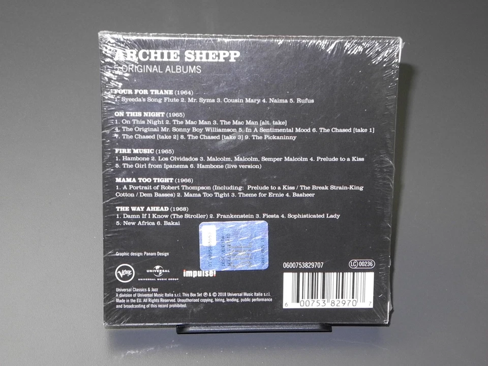 archie shepp new sealed 5 cd set impulse - original albums - Bild 2 von 2