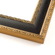 Panoramic Ornate Brown Picture Frame - UV Acrylic, Backing, Hanging Hardware