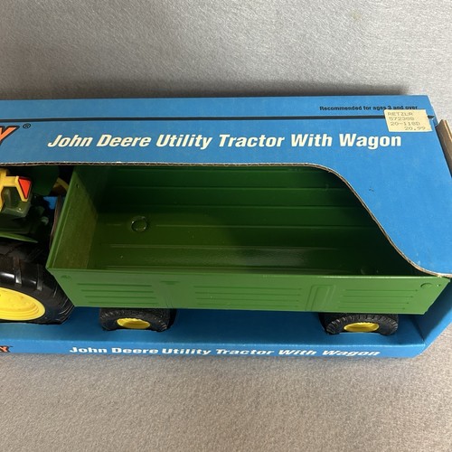 Tractor utilitario John Deere 2040 1979 Ert escala 1:16 vintage con vagón #518, nuevo en caja - Imagen 5 de 9