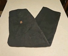 Coleman Fleece Lined Carpenter Pants Men's 40x32 Measures 40x27 Gray