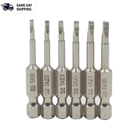 Fixinus 6-Piece Magnetic Triangle Screwdriver Bit Set - S2 Steel Precision Tools