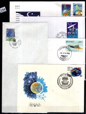 /// RUSSIA, UGANDA, HUNGARY 1998 - 5 FDC - SPACE