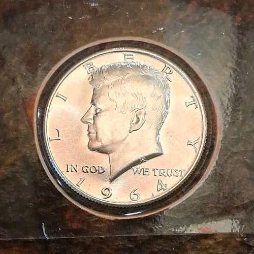 Kennedy Half Dollar 1964 90% Silver 50C Uncirculated Uncertified US Coin