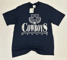 Vintage 90s Dallas Cowboys Chalk Line Shirt XL NFL Football Single Stitch NWT