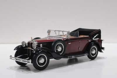 Maybach DS8 Zeppelin 1932 ミニカー 1/43 ANSON 1932 MAYBACH DS8 ZEPPELIN CONVERTABLE BURGUNDY/BLACK 1:18